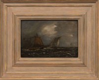 Lot 19 - SAM BOUGH (BRITISH 1822 - 1878), BOATS AT SEA...