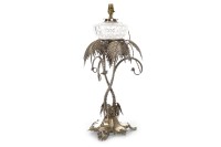 Lot 802 - VICTORIAN SILVER PLATED TABLE CENTRE PIECE...