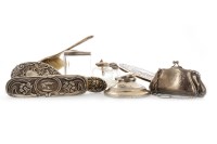 Lot 825 - COLLECTION OF SILVER ITEMS comprising two hair...