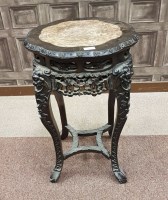 Lot 1034 - EARLY 20TH CENTURY CHINESE MARBLE TOPPED...