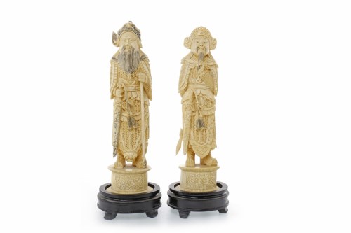 Lot 1079 - TWO EARLY 20TH CENTURY CHINESE IVORY CARVINGS...