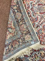 Lot 1118 - 20TH CENTURY PERSIAN FRINGED RUG the cotton...
