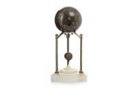 Lot 1441 - VICTORIAN MYSTERY CLOCK the one train movement...