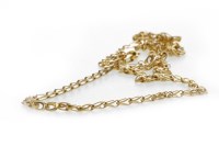 Lot 507 - GOLD CHAIN NECKLACE approximately 40cm long,...