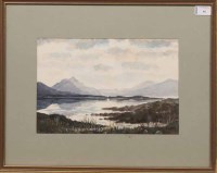 Lot 61 - PERCY FRENCH (IRISH 1854 - 1920), LAKE SCENE,...