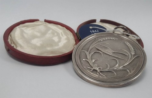 Lot 1609 - EARLY 19TH CENTURY PLOUGHING MEDAL presented...