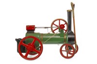 Lot 1626 - CARVED MODEL OF A STEAM ENGINE lacquered black,...