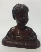 Lot 1639 - EMILE PINEDO (FRENCH 1840-1916) BRONZE BUST OF...