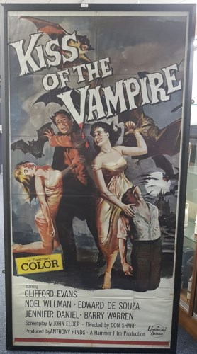 Lot 1698 - KISS OF THE VAMPIRE (1963) BRITISH PROMOTIONAL...