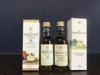 Lot 26 - MACALLAN AGED 10 YEARS MINIATURE (2) Active....