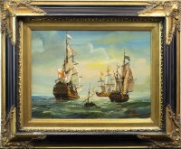 Lot 15 - * LUCIE LEMONNIER (FRENCH 1865 - 1950), SHIPS...