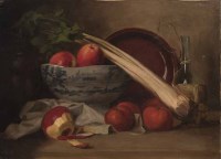 Lot 104 - BRITISH SCHOOL (19TH CENTURY), STILL LIFE WITH...