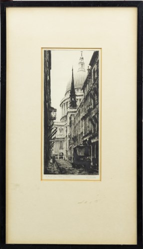 Lot 64 - K VERNON, ST PAUL'S FROM WATLING STREET; and...