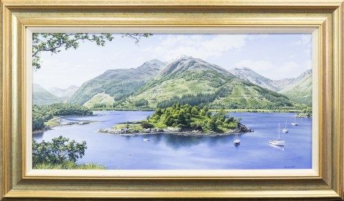 Lot 154 - * MALCOLM BUTTS, BISHOP'S BAY, LOCH LEVEN oil...