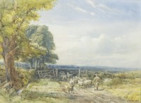 Lot 190A - ALBERT MARLOW (BRITISH 1862 - 1911), SHEEP TO...