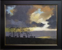 Lot 30 - * ANTONY WARREN, A GALLOWAY SKY oil on canvas,...