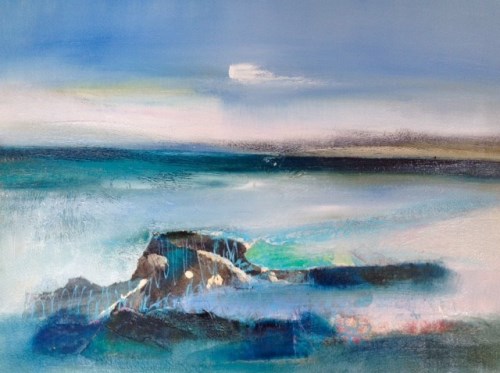 Lot 209 - MAY BYRNE, SUMMER BREEZE mixed media, signed...