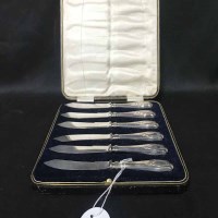 Lot 111 - SET OF PLATED COFFEE SPOONS, SET OF SILVER...