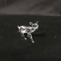 Lot 119 - SWAROVSKI CRYSTAL FAWN STANDING with box