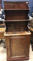 Lot 139 - VICTORIAN MAHOGANY LEAF HOLDER WHATNOT the...