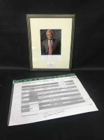 Lot 141 - SIGNED SIR TREVOR MCDONALD OBE PICTURE...