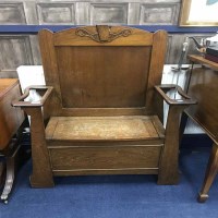 Lot 261 - ART NOUVEAU HALL SETTLE