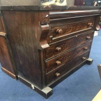 Lot 281 - VICTORIAN OGEE CHEST OF DRAWERS