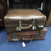 Lot 282 - TAN LEATHER TRAVEL CASE