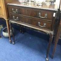 Lot 297 - MAHOGANY CUTLERY CHEST on claw and ball feet