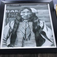 Lot 360 - TRACY BOND KICKING BEAR acrylic on canvas,...