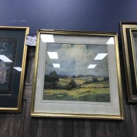 Lot 370 - * W A ABELL, LANDSCAPE watercolour on paper,...