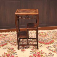 Lot 315 - EARLY 20TH CENTURY CHINESE TWO TIER STAND also...