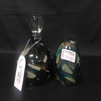 Lot 408 - LARGE MDINA PAPERWEIGHT along with other glass...