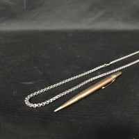 Lot 414 - EARLY 20TH CENTURY GOLD-CASED PEN marked '9ct...