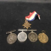 Lot 426 - GROUP OF FIRST WORLD WAR CAMPAIGN MEDALS...