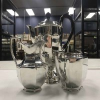 Lot 481 - SET OF EIGHT CONTINENTAL SILVER TEASPOONS in...