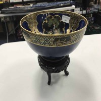 Lot 482 - CARLTON WARE BOWL decorated with three panels...