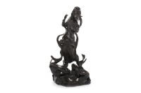 Lot 1085 - EARLY 20TH CENTURY CHINESE BRONZE DEITY...