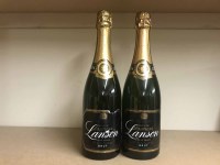 Lot 1 - LANSON BRUT BLACK LABEL Champagne (2) A.C....