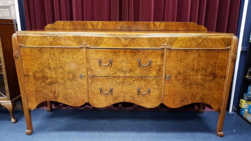 Lot 1645 - WYLIE AND LOCKHEAD - EXTENSIVE WALNUT DINING...