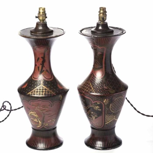 Lot 358 - PAIR OF LARGE 19TH CENTURY JAPANESE POTTERY...