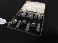 Lot 30 - SET OF SIX CHINESE SILVER COFFEE SPOONS in...