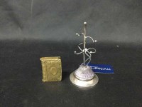 Lot 86 - SILVER HAT PIN STAND maker Sydney & co,...