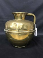 Lot 113 - EASTERN BRASS WARE including a vase, water jug,...