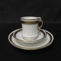 Lot 152 - ROYAL STAFFORD TEA SERVICE with white and gilt...