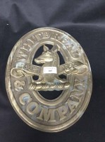 Lot 205 - VINTAGE BRASS WALL PLAQUE Whitbread & Company