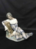 Lot 229 - LARGE LLADRO FIGURE OF A HARLEQUIN
