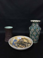Lot 245 - STUDIO POTTERY BOWL BY ALISON DUNN along with...