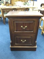 Lot 251 - MAHOGANY TWO DRAWER FILING CABINET