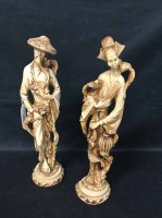 Lot 312 - PAIR OF RESIN FIGURES circa 1950s-60s